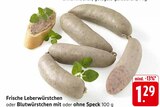 Frische Leberwürstchen im Angebot bei E center in Reutlingen Frische Leberwürstchen Angebote bei E center Reutlingen für 1,29 €