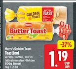 Toastbrot von Harry für 1,19 € bei EDEKA im Angebot Toastbrot von Harry im aktuellen EDEKA Prospekt