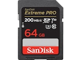 Extreme PRO® UHS-I, SDXC Speicherkarte, 64 GB, 200 MB/s im MediaMarkt Saturn Prospekt Extreme PRO® UHS-I, SDXC Speicherkarte, 64 GB, 200 MB/s von SANDISK im aktuellen MediaMarkt Saturn Prospekt für 33,99 €