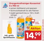 Orangenkraftreiniger-Konzentrat im Netto Marken-Discount Prospekt Orangenkraftreiniger-Konzentrat von im aktuellen Netto Marken-Discount Prospekt für 14,99 €