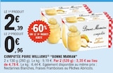 Compotée poire williams - BONNE MAMAN en promo chez E.Leclerc Compotée poire williams - BONNE MAMAN dans le catalogue E.Leclerc