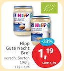 Gute Nacht Brei von Hipp für 1,19 € bei budni im Angebot Gute Nacht Brei von Hipp im aktuellen budni Prospekt