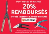Promo 20% remboursés sur les sécateurs & coupe-branches Gardena à  dans le catalogue Mr.Bricolage à Pont-de-Larn