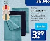 Geschirrtücher im ALDI SÜD Prospekt Geschirrtücher von Crofton im aktuellen ALDI SÜD Prospekt für 3,99 €