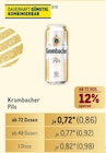 Pils von Krombacher im aktuellen Metro Prospekt für 0,86 €