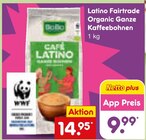 Aktuelle Kaffee Angebote bei Netto Marken-Discount in Weiden (Oberpfalz) Aktuelles Latino Fairtrade Organic Ganze Kaffeebohnen Angebot bei Netto Marken-Discount in Weiden (Oberpfalz) ab 9,99 €