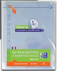 50 pochettes perforées Quick'In A4 - OXFORD dans le catalogue Intermarché Hyper