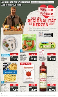 Weißwurst im aktuellen Kaufland Prospekt (Nürnberg) Weißwurst im Kaufland Prospekt "RICHTIG FRISCH" mit 69 Seiten (Nürnberg)