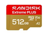 EXTREME® PLUS MICROSD™ UHS-I-KARTE, Micro-SD Speicherkarte, 512 GB, 250 MB/s von SANDISK im aktuellen MediaMarkt Saturn Prospekt für 129,99 €