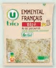 Emmental français râpé pasteurisé bio - U dans le catalogue U Express