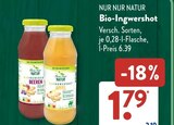 Bio-Ingwershot Angebote von NUR NUR NATUR bei ALDI SÜD Regensburg für 1,79 €