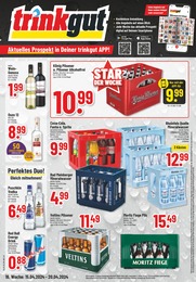 Aktueller Trinkgut Getränkemärkte Prospekt für Dülmen: Aktuelle Angebote mit 6} Seiten, 15.04.2024 - 20.04.2024