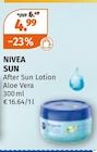 SUN After Sun Lotion von NIVEA für 4,99 € bei Müller im Angebot SUN After Sun Lotion von NIVEA im aktuellen Müller Prospekt