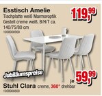 Esstisch Amelie Angebote bei Die Möbelfundgrube Bad Kreuznach für 59,99 €