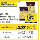 Frische Spätzle und Schupfnudeln von Alb Gold im aktuellen Metro Prospekt