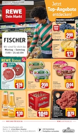 Fleisch im REWE Prospekt in Kamp-Lintfort Aktueller REWE Prospekt mit Fleisch, "Dein Markt", Seite 1