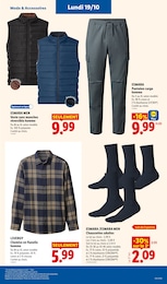 Prix et réduction Chaussettes dans le prospectus Lidl en cours Offre Chaussettes dans le catalogue Lidl du moment à la page 61
