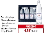 Mineralwasser Angebote von Gerolsteiner bei Metro Stendal für 5,94 €