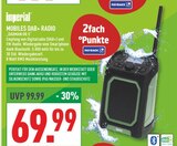 MOBILES DAB+ RADIO „DABMAN OR 5“ Angebote von imperial bei Marktkauf Gütersloh für 69,99 €