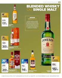Prix et réduction Irish Whisky dans le prospectus Carrefour Market en cours Offre Irish Whisky dans le catalogue Carrefour Market du moment à la page 55