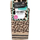 Socken mit Leo-Muster & Glitzer-Bund beige & schwarz Gr. 35-38 im Angebot bei dm-drogerie markt in Mühlhausen Socken mit Leo-Muster & Glitzer-Bund beige & schwarz Gr. 35-38 Angebote von Fascino bei dm-drogerie markt Mühlhausen für 2,65 €