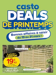 Catalogue Castorama "casto DEALS DE MARS 2" à Les Pennes-Mirabeau et alentours, 1 page, 19/03/2025 - 31/03/2025