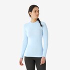 Skiunterwäsche Funktionsshirt Damen seamless - BL 180 hellblau Angebote von WEDZE bei Decathlon Regensburg für 9,99 €