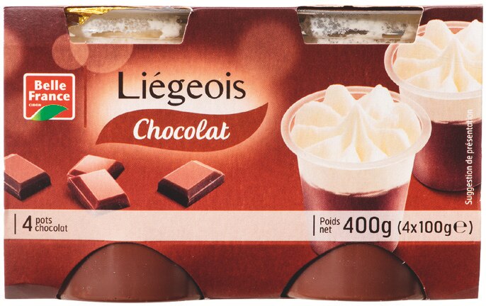 Belle France Liégeois Chocolat