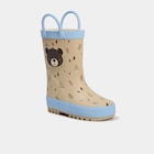 Bottes de pluie avec anses sable bébé garçon en promo chez La Halle Bottes de pluie avec anses sable bébé garçon dans le catalogue La Halle
