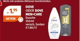 Dusche im Müller Prospekt Dusche von Dove im aktuellen Müller Prospekt für 1,95 €