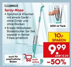 Spray-Mopp von CLEANMAXX im aktuellen Netto Marken-Discount Prospekt für 9,99 €