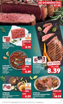 Rindfleisch im Kaufland Prospekt "Aktuelle Angebote" mit 58 Seiten (Ulm)