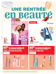 Promotion Gemey Maybelline dans le prospectus Auchan Hypermarché, valable du 01/09/2026 au 13/09/2026 Promo Gemey Maybelline dans le catalogue Auchan Hypermarché du moment à la page 26
