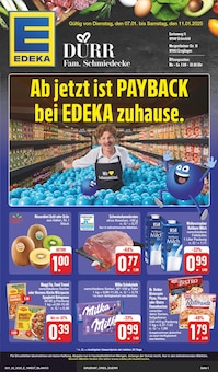 Aktueller EDEKA Prospekt für Aub mit  Seiten