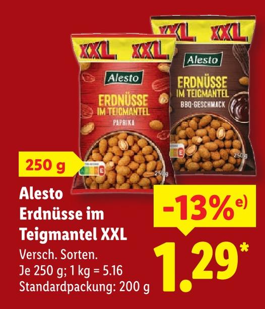 Erdnüsse im Teigmantel XXL