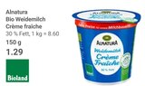 Aktuelles Bio Weidemilch Crème fraîche Angebot bei GLOBUS in Rostock ab 1,29 €