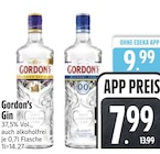 Gin im EDEKA Prospekt Gin von Gordon's im aktuellen EDEKA Prospekt für 7,99 €