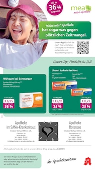 Aktueller mea - meine apotheke Prospekt "Unsere Juli-Angebote" für Bergen (Rügen) Aktueller mea - meine apotheke Prospekt für Bergen (Rügen) mit Seiten