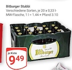 Aktuelle Bitburger Angebote bei GLOBUS in Erftstadt Aktuelles Stubbi Angebot bei GLOBUS in Erftstadt ab 9,49 €
