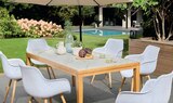 TABLE RECTANGULAIRE 183 CM CARRARE - 4/6 PERSONNES en promo chez Intermarché TABLE RECTANGULAIRE 183 CM CARRARE - 4/6 PERSONNES dans le catalogue Intermarché
