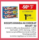 Biscuits Granola au chocolat au lait - Lu - Supeco Biscuits Granola au chocolat au lait - Lu à 1,99 € dans le catalogue Supeco