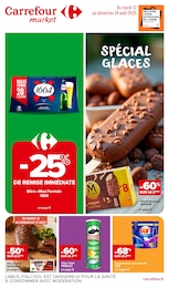 Catalogue Supermarchés de Carrefour Market à Saint-Hippolyte, avec 16 pages Prospectus Supermarchés de Carrefour Market à Saint-Hippolyte: "SPÉCIAL GLACES", 16 pages, 12/08/2025 - 24/08/2025
