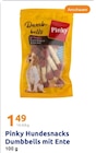 Hundesnacks Dumbbells mit Ente Angebote von Pinky bei Action Neustadt für 1,49 €