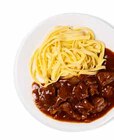 Rindergulasch mit Bandnudeln im Angebot bei GLOBUS in Erlangen Rindergulasch mit Bandnudeln Angebote bei GLOBUS Erlangen für 8,50 €