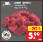 Gulasch vom Rind im Angebot bei Netto Marken-Discount in Recklinghausen Gulasch vom Rind Angebote von Gut Ponholz bei Netto Marken-Discount Recklinghausen für 5,99 €