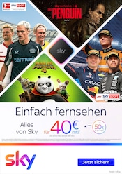 Aktueller Sky Prospekt mit Fernseher, "Einfach fernsehen", Seite 1