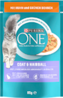 Katzennahrung Coat & Hairball von Purina One für 0,59 € bei budni im Angebot Katzennahrung Coat & Hairball von Purina One im aktuellen budni Prospekt