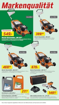Rasenmäher im toom Baumarkt Prospekt "Respekt, wer's selber macht." mit 22 Seiten (Mönchengladbach)