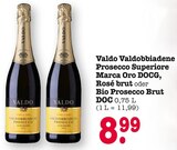 Aktuelles Valdobbiadene Prosecco Superiore Marca Oro DOCG oder Bio Prosecco Brut DOC Angebot bei EDEKA in Frankfurt (Main) ab 8,99 €