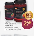 vom Feinsten Konfitüre Angebote von tegut... bei tegut Mühlhausen für 2,49 €